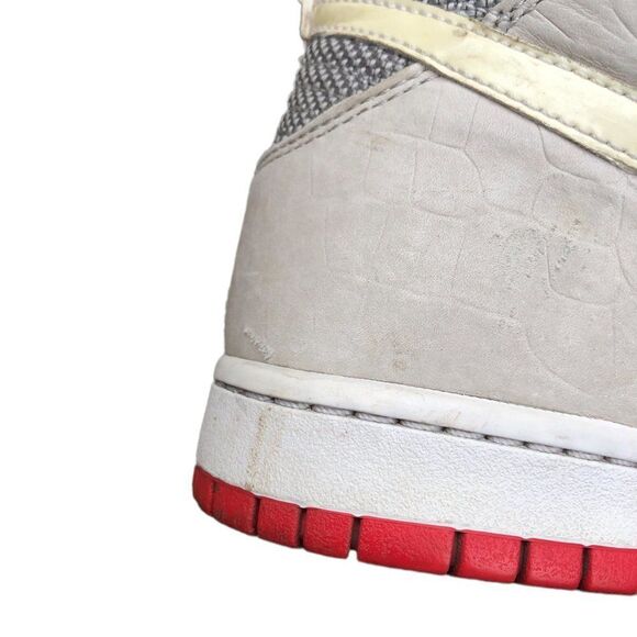 Vintage 2008 Nike Dunk High Patent Toe Grey Sunburst Size 10 - Picture 13 of 16